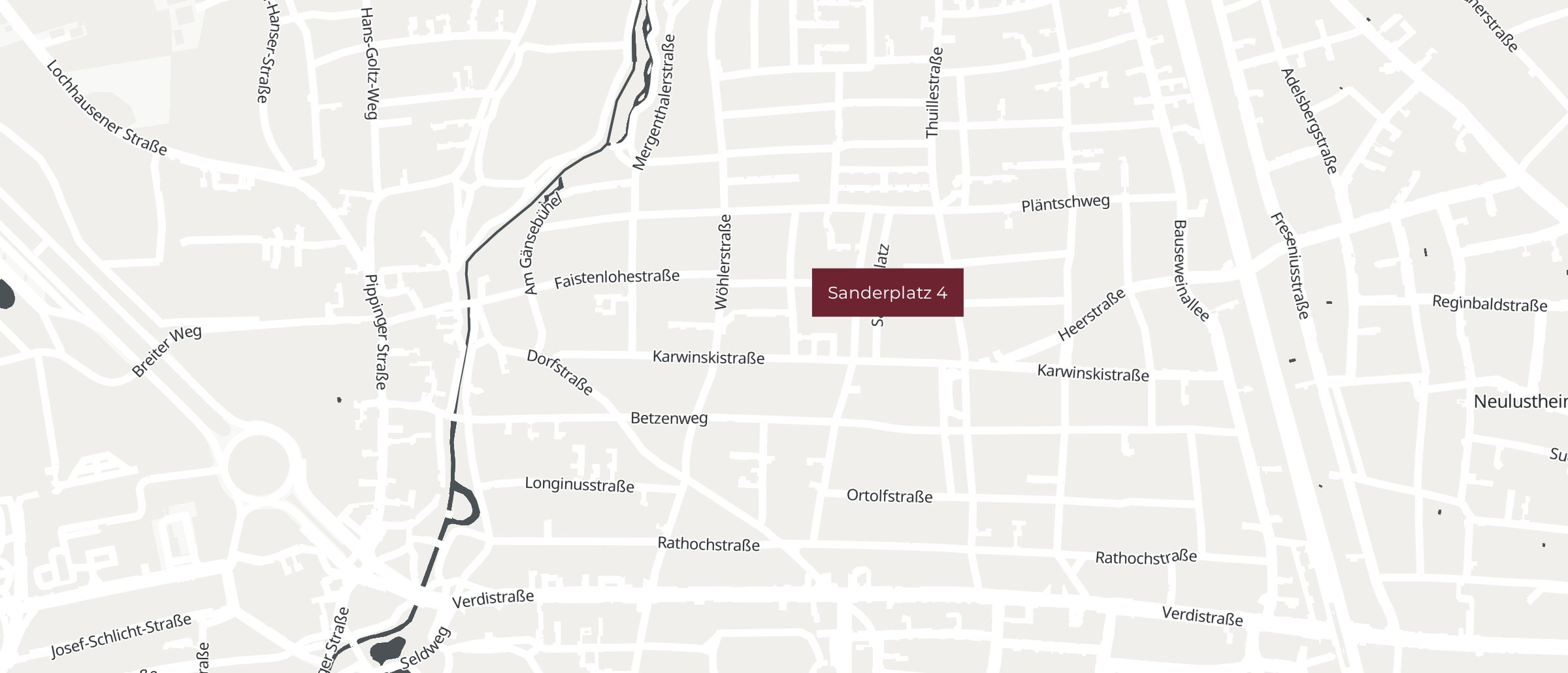 Karte der Umgebung: Sanderplatz 4