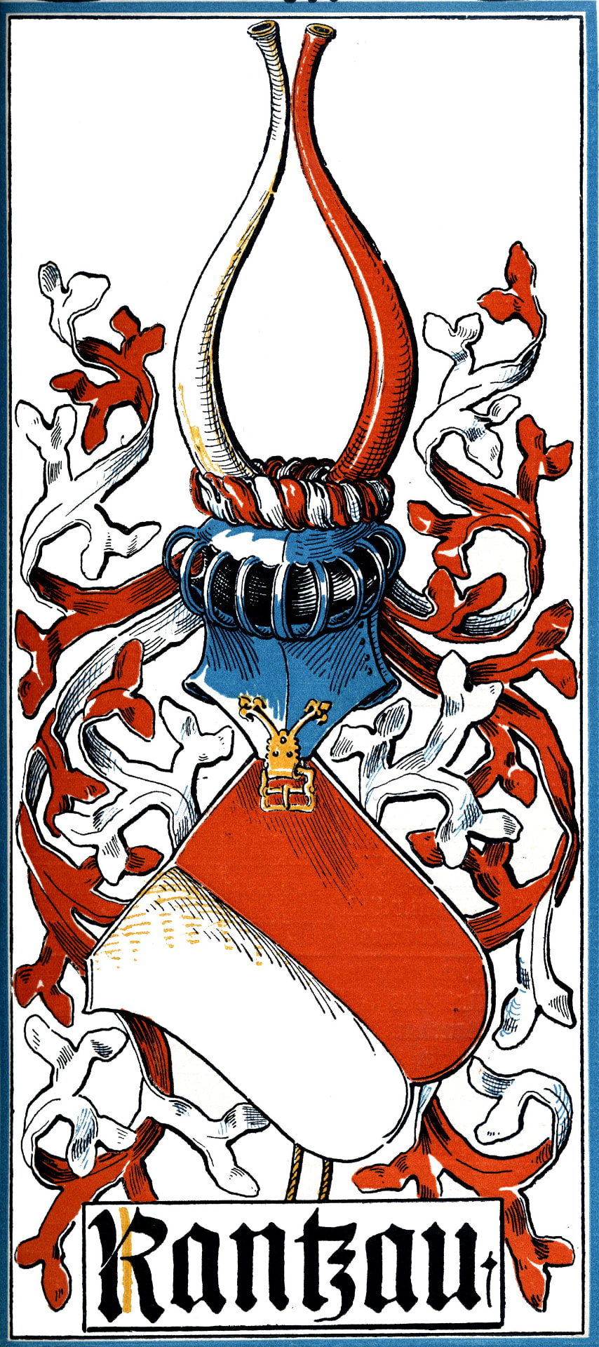 Historisches Wappen der Familie zu Rantzau